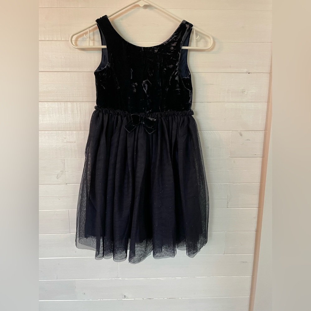 H&M Kid’s Navy Velvet and Tulle Dress